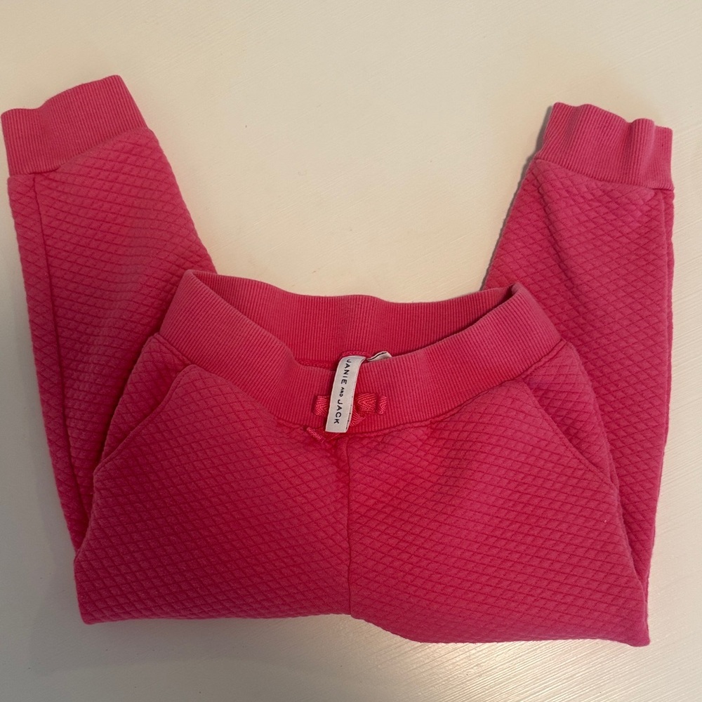 Janie and Jack pink knit pants size 4